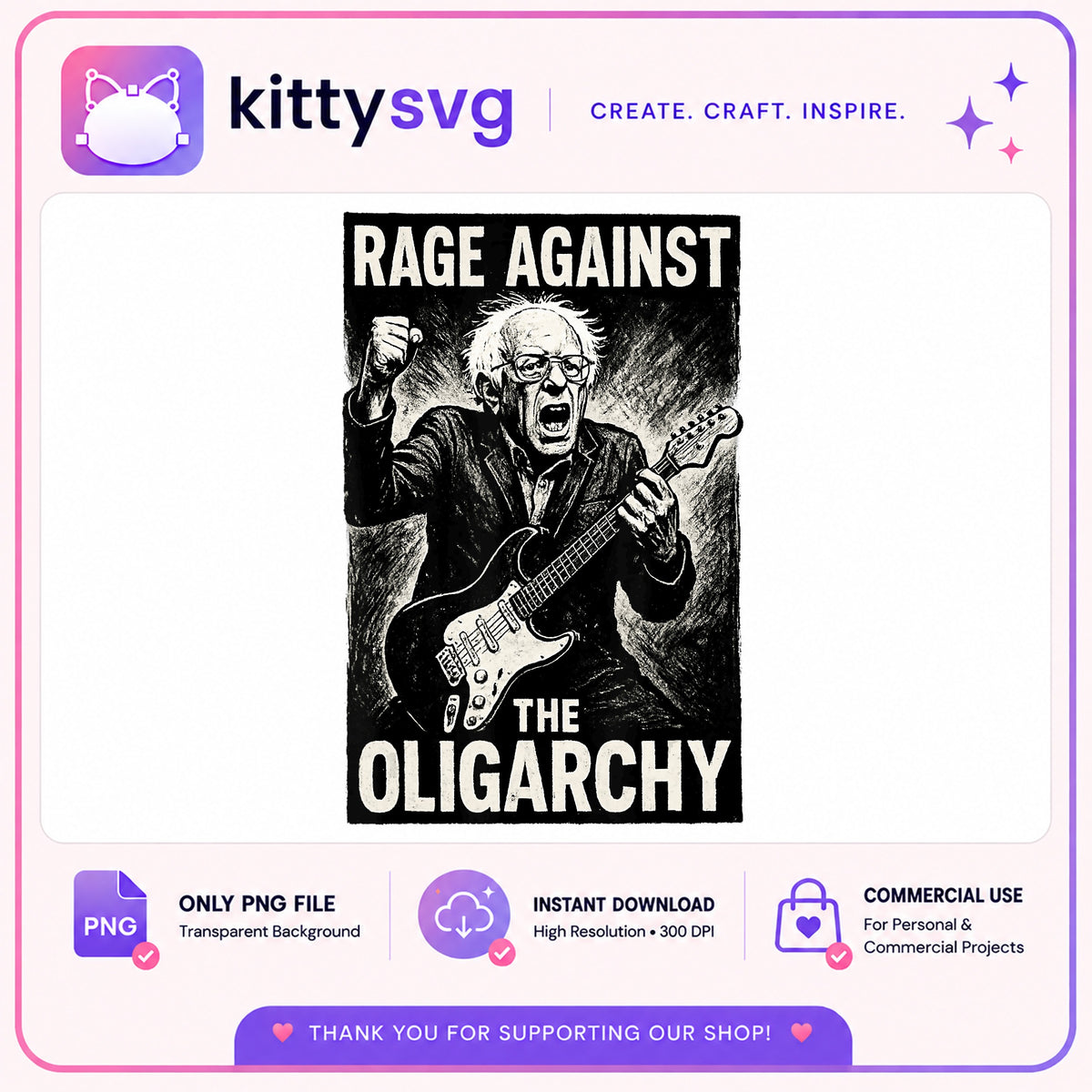 Rage Against The Oligarchy PNG, Funny Political Shirt, Meme PNG