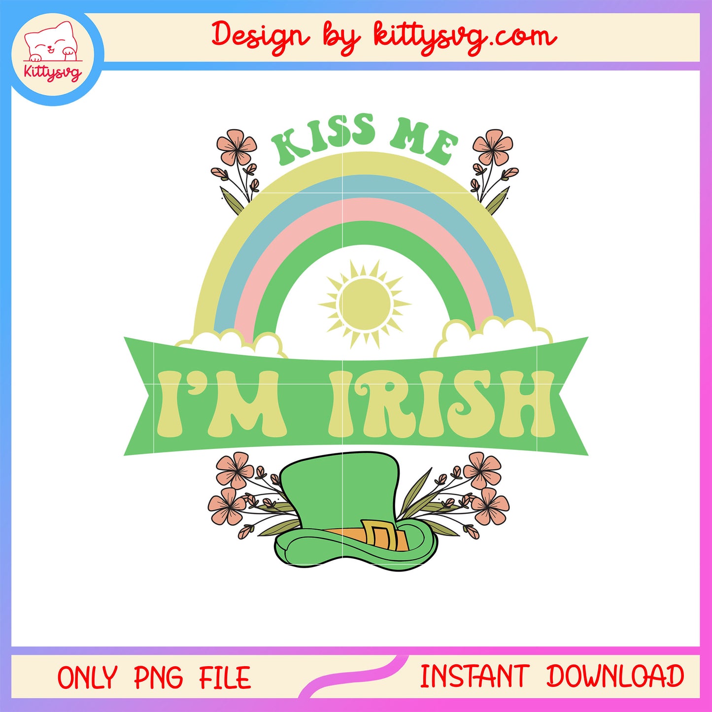 Rainbow hat st patrick's png, st. patrick's day costumes​ png