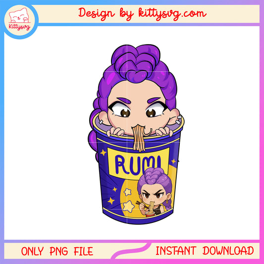 Ramen rumi hunter logo design png, huntrix png, kpop hunters png