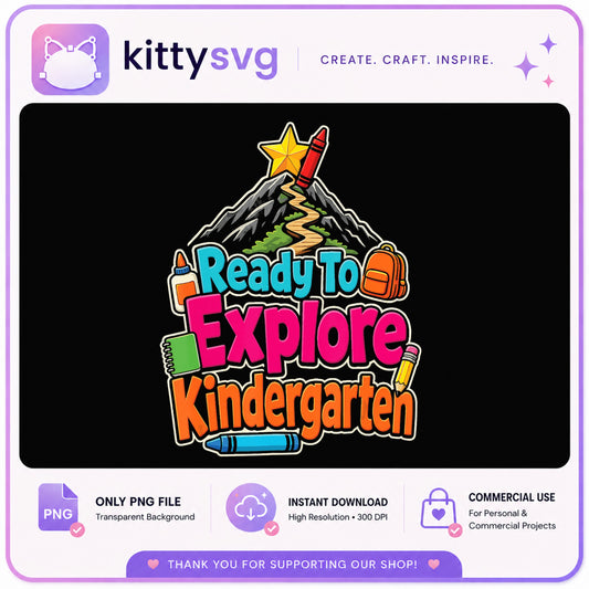 Ready To Explore Kindergarten PNG, Back To School PNG, Kids PNG