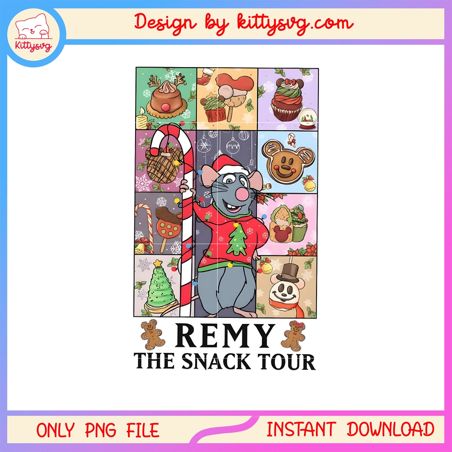Remy the snack tour disney design png, ratatouille remy png