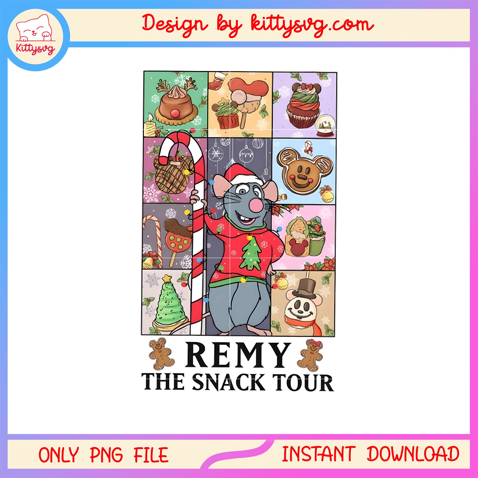 Remy the snack tour disney design png, ratatouille remy png
