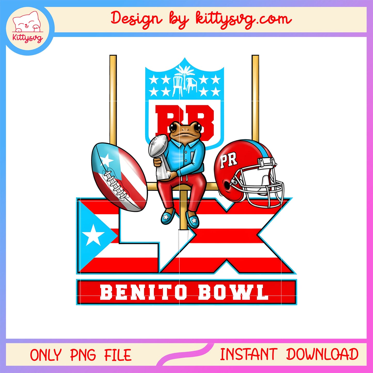 Rico frog lx benito bowl helmet png, coqui puerto rico frog png