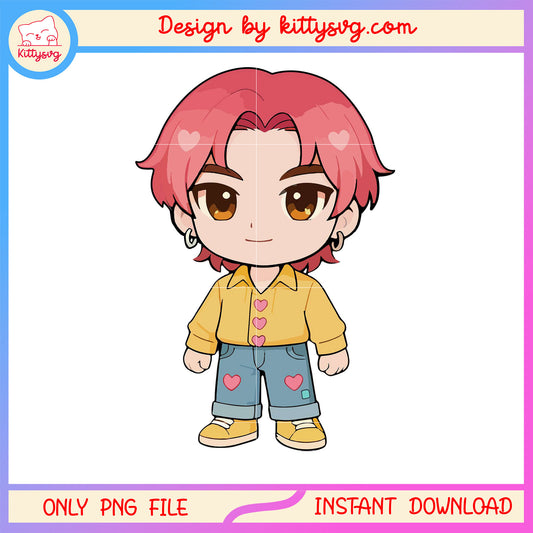 Romance saja boys doll design png, sword of demon hunters png