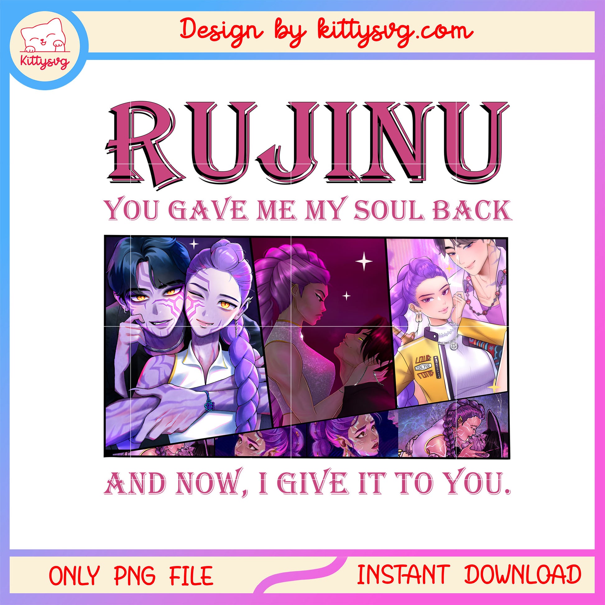 Ru jinu you gave me my soul back png, jinu and huntrix png