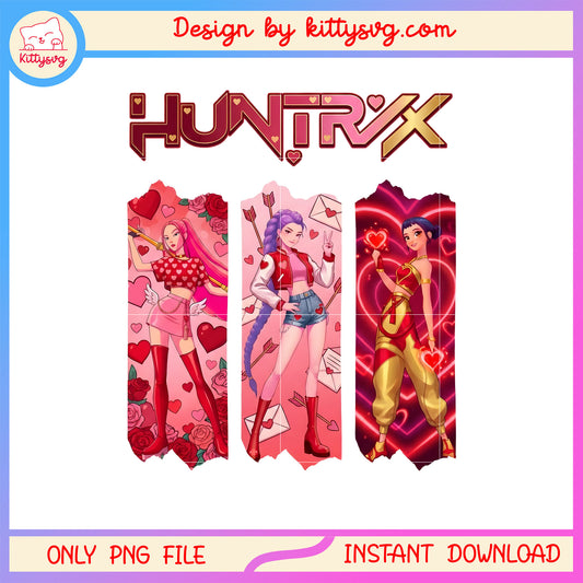 Rumi ang and friends valentine png,  kpop demon hunters png