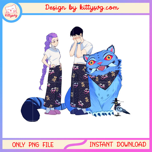 Rumi jinu and derpy pijama party design png, kpop demon hunters cast png