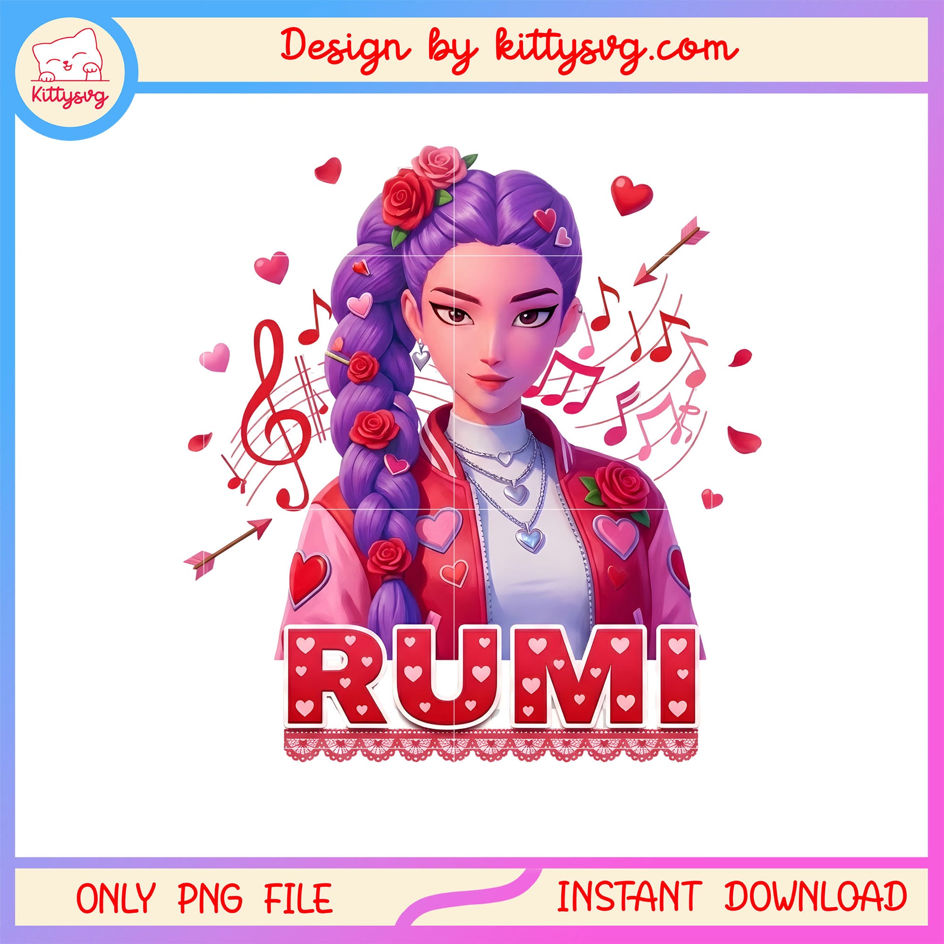 Rumi stylish stage outfit valentine png,  kpop demon hunters png