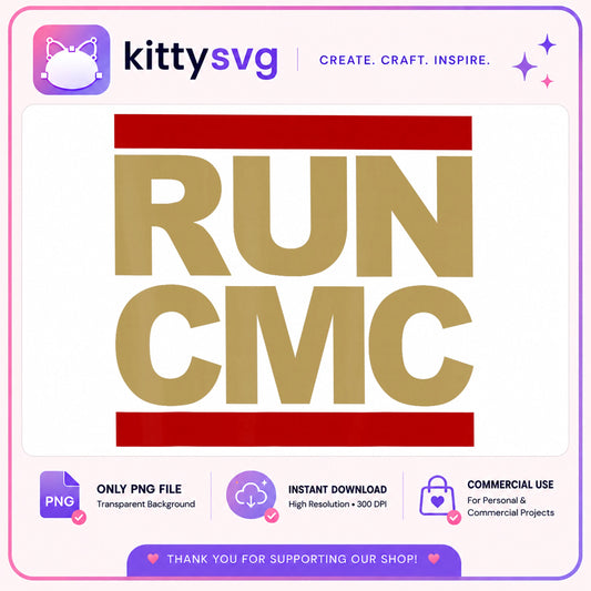 Run CMC Football PNG, Christian McCaffrey Shirt, NFL PNG