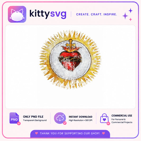 Sacred Heart Of Jesus PNG, Catholic Religious Clipart, PNG