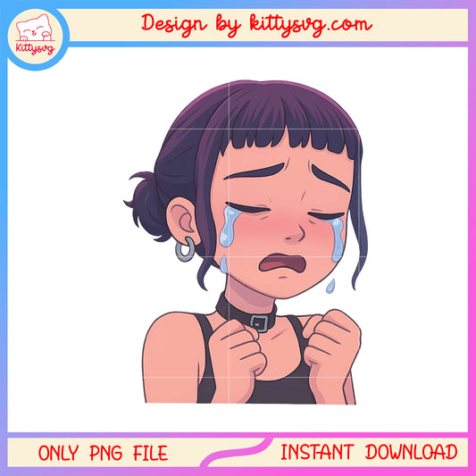 Sad zoey kpop hunter png, kpop huntrix pin png, huntrix girls png