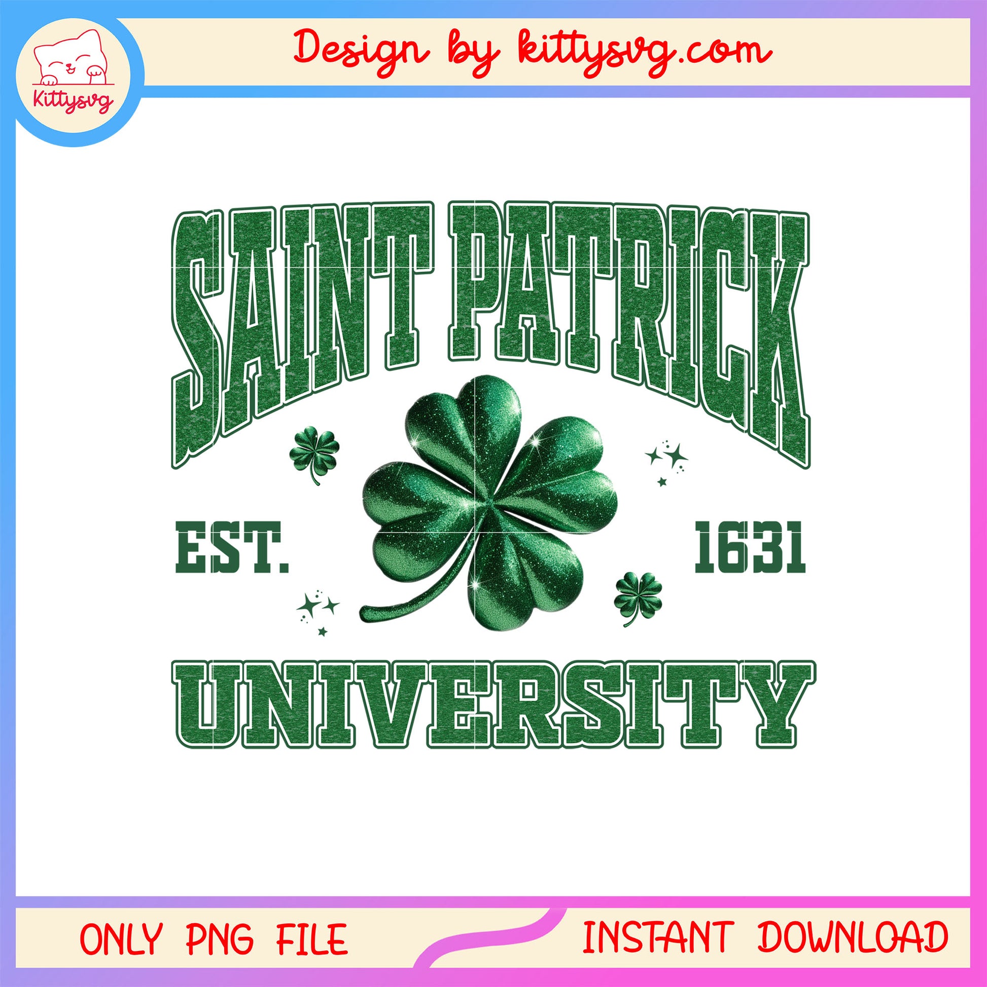 Saint patrick clover green png, st patrick's day clover png