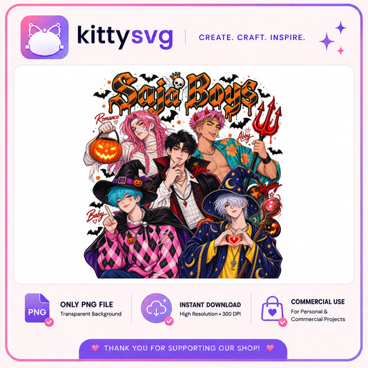 Saja Boys Halloween PNG, Kpop Boys Halloween PNG, Spooky PNG