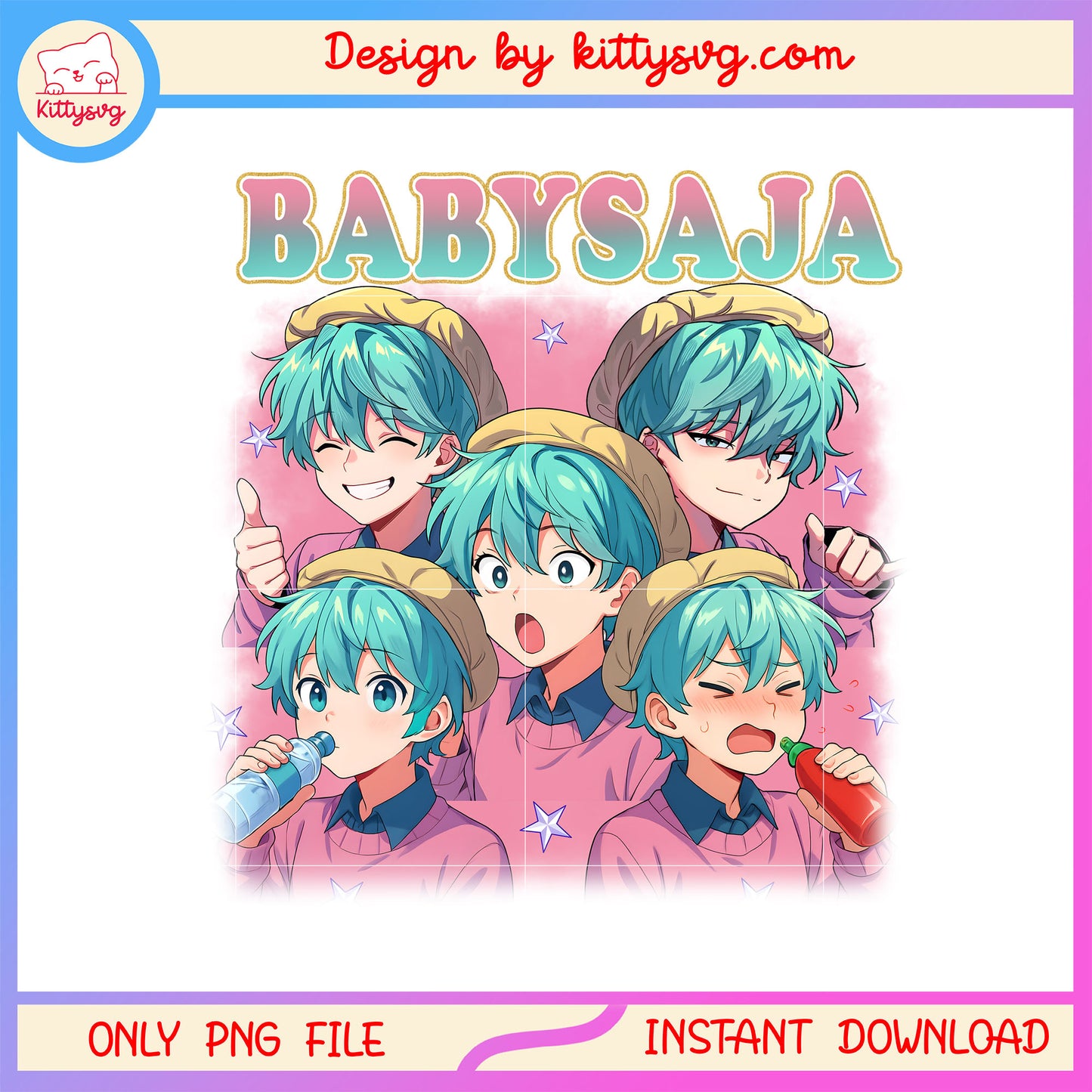 Saja baby kpop demon hunters design png, baby saja png, kpop png 