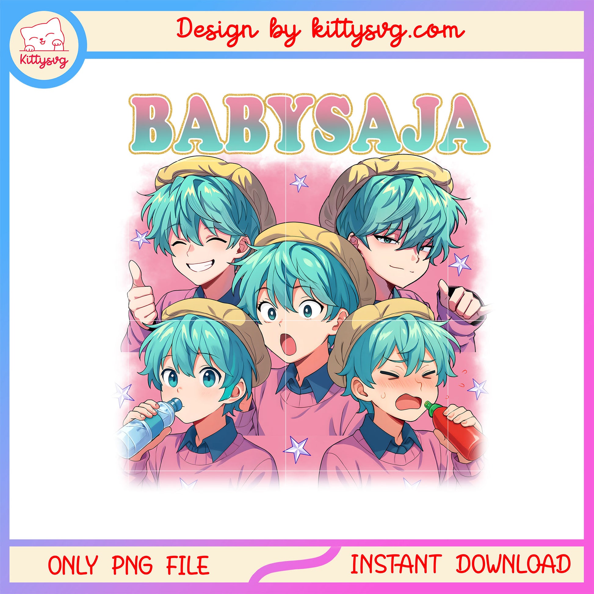 Saja baby kpop demon hunters design png, baby saja png, kpop png 