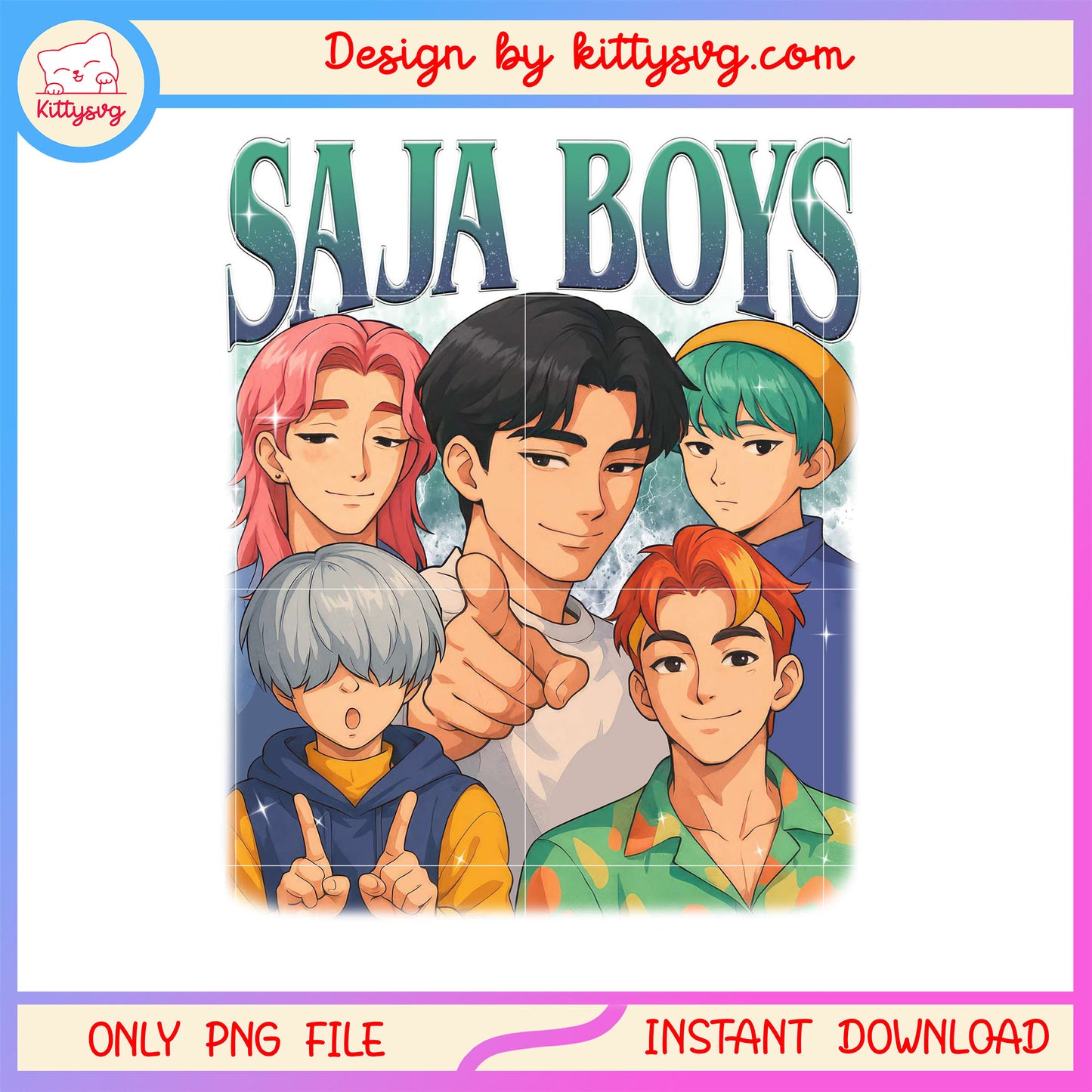 Saja boys boy band members png, group of kpop png