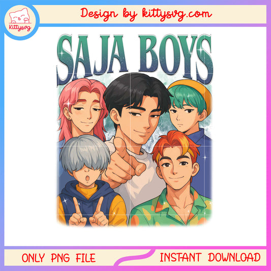 Saja boys boy band members png, group of kpop png