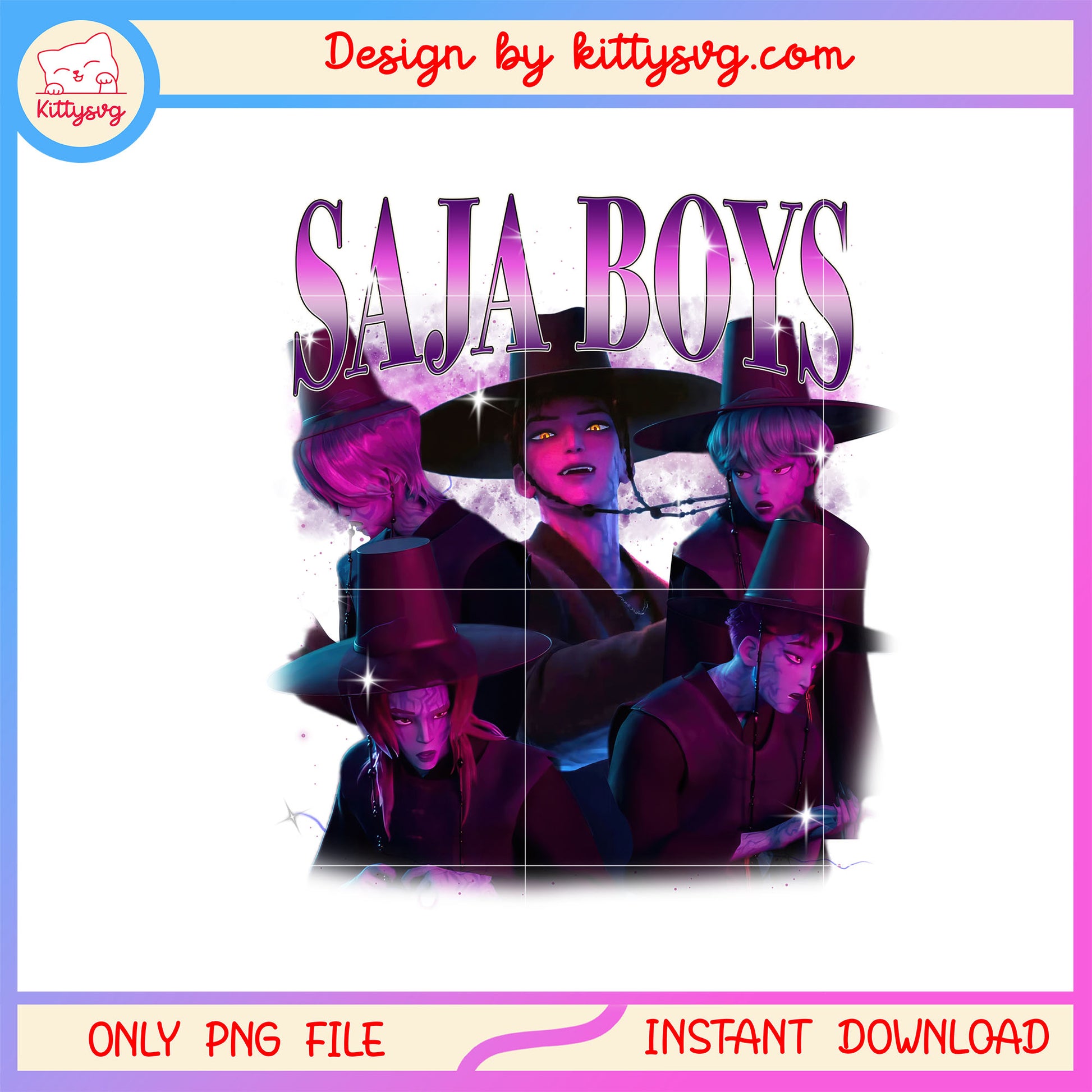Saja boys demon form design png, saja boys kpop demon hunters png