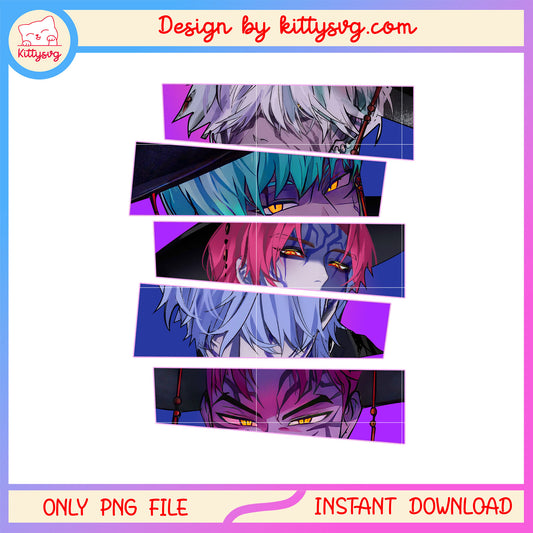 Saja boys demon form eyes design png, the saja boys png