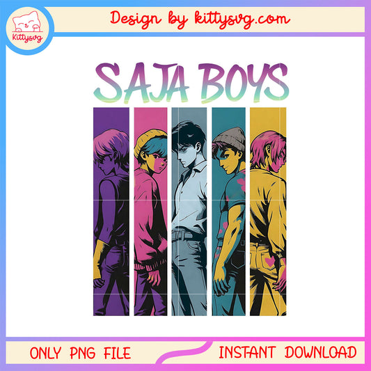 Saja boys group of kpop characters design png, kpop demon hunters movies png
