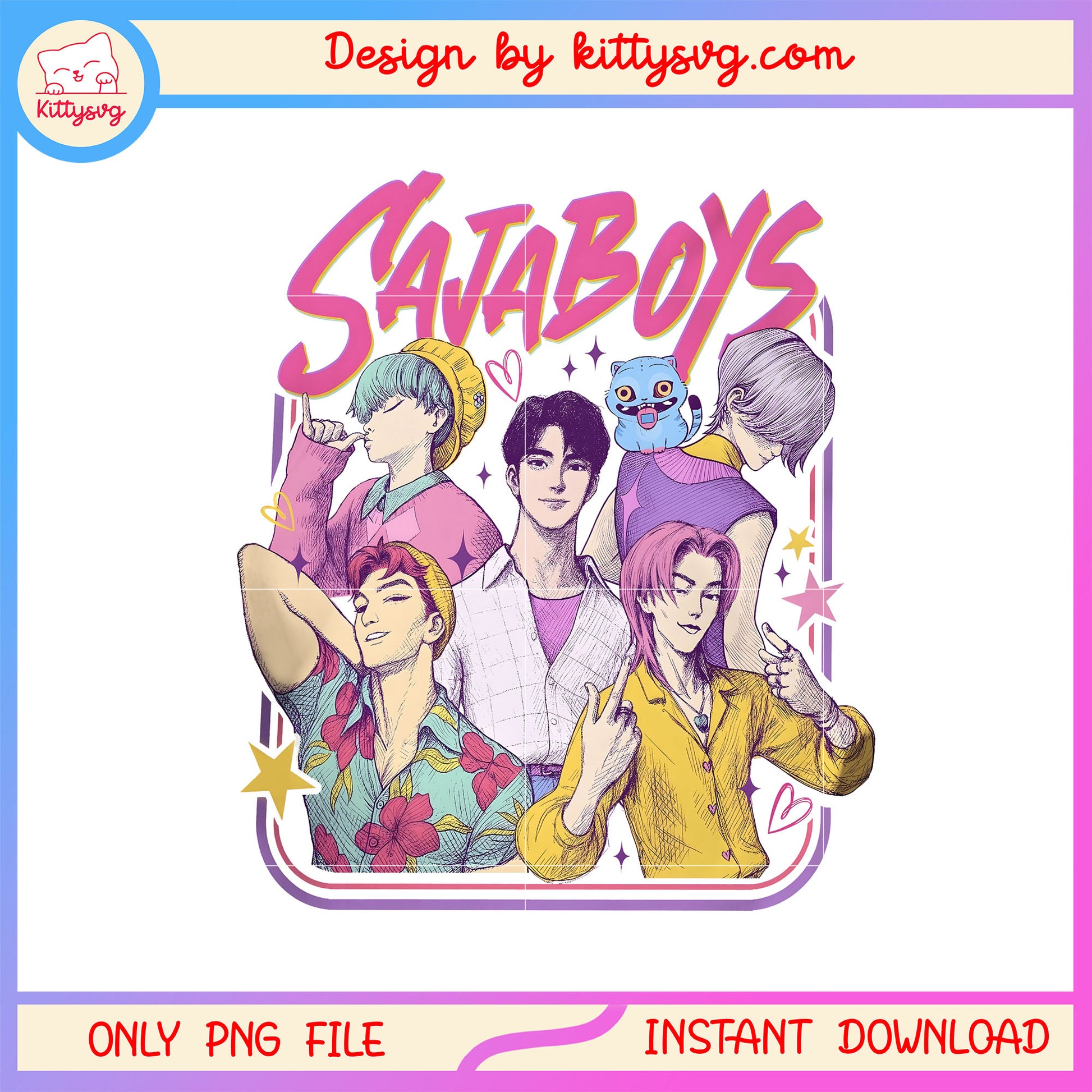 Saja boys group of kpop png, kpop demon hunters characters saja boys png