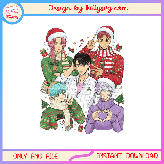 Saja boys kpop funny christmas picture png, boy kpop groups png