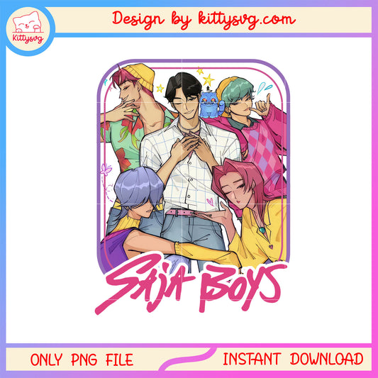 Saja boys kpop movie characters png, kpop demon hunters saja boys png