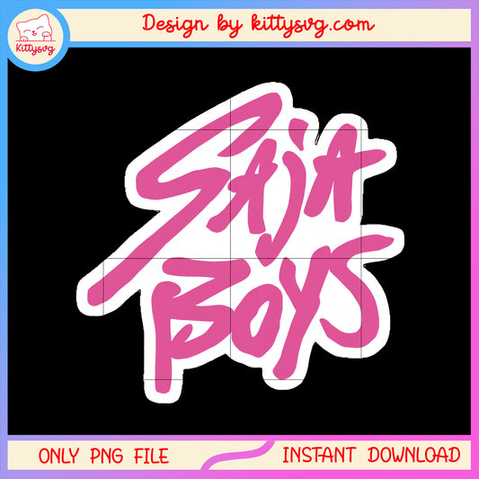 Saja boys logo sticker design png, kpop demon hunters png
