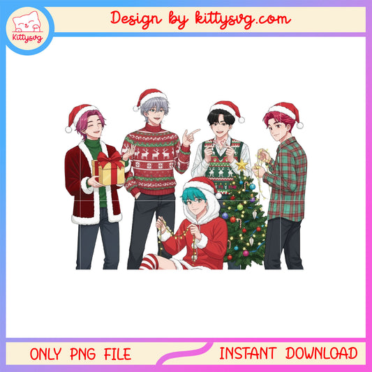 Saja boys members christmas tree png, christmas trees png