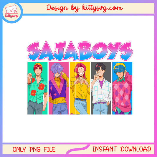 Saja boys members kpopd demon hunters png, the saja boys png