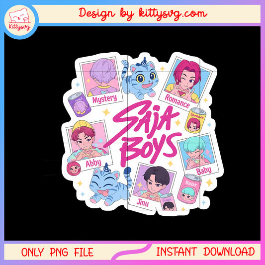 Saja boys members picture png, saja boys members names png