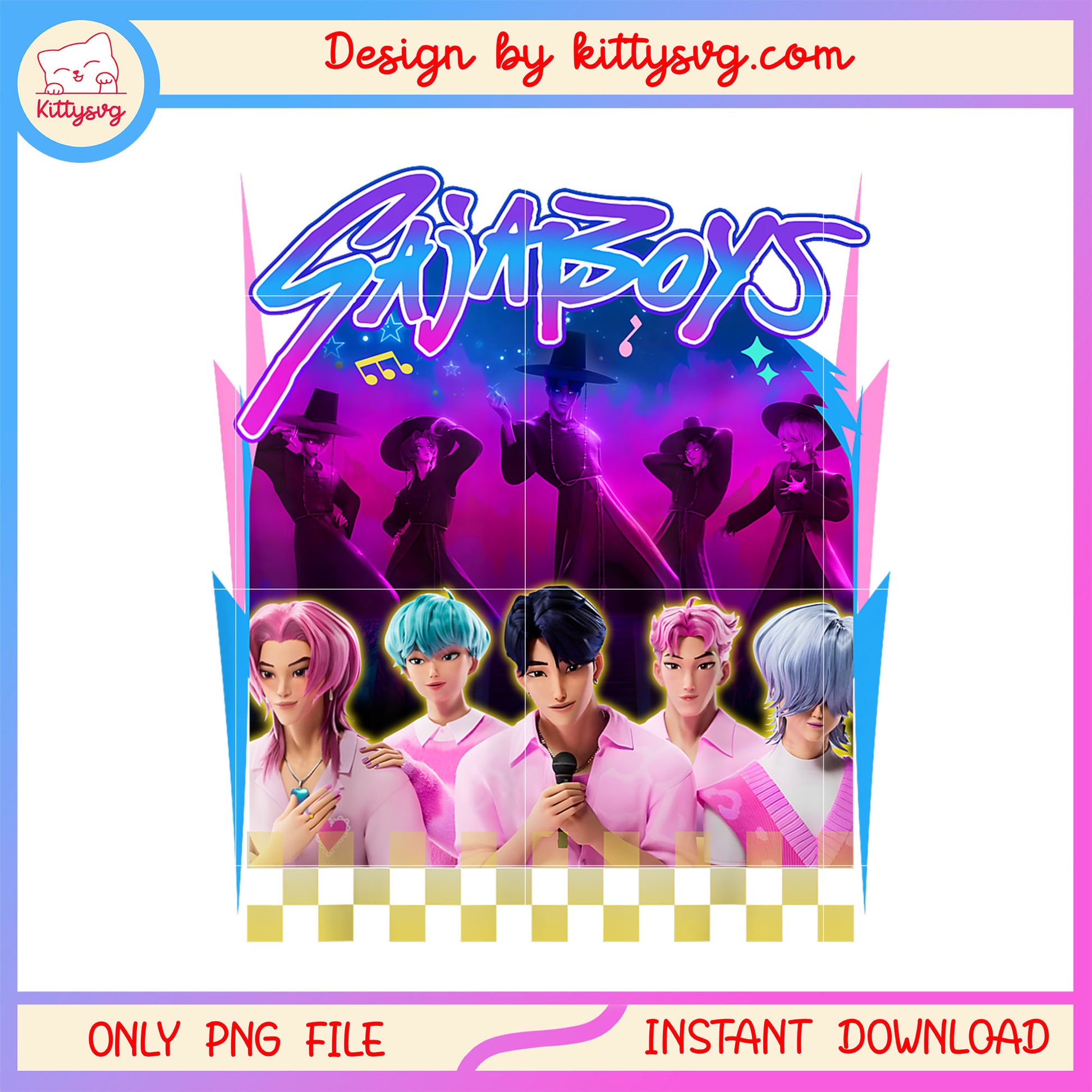 Saja boys team design png, Saja boys png, kpop hunters png