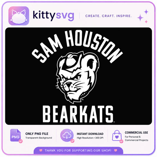 Sam Houston Bearkats PNG, Bearkats Mascot PNG, College Sports PNG