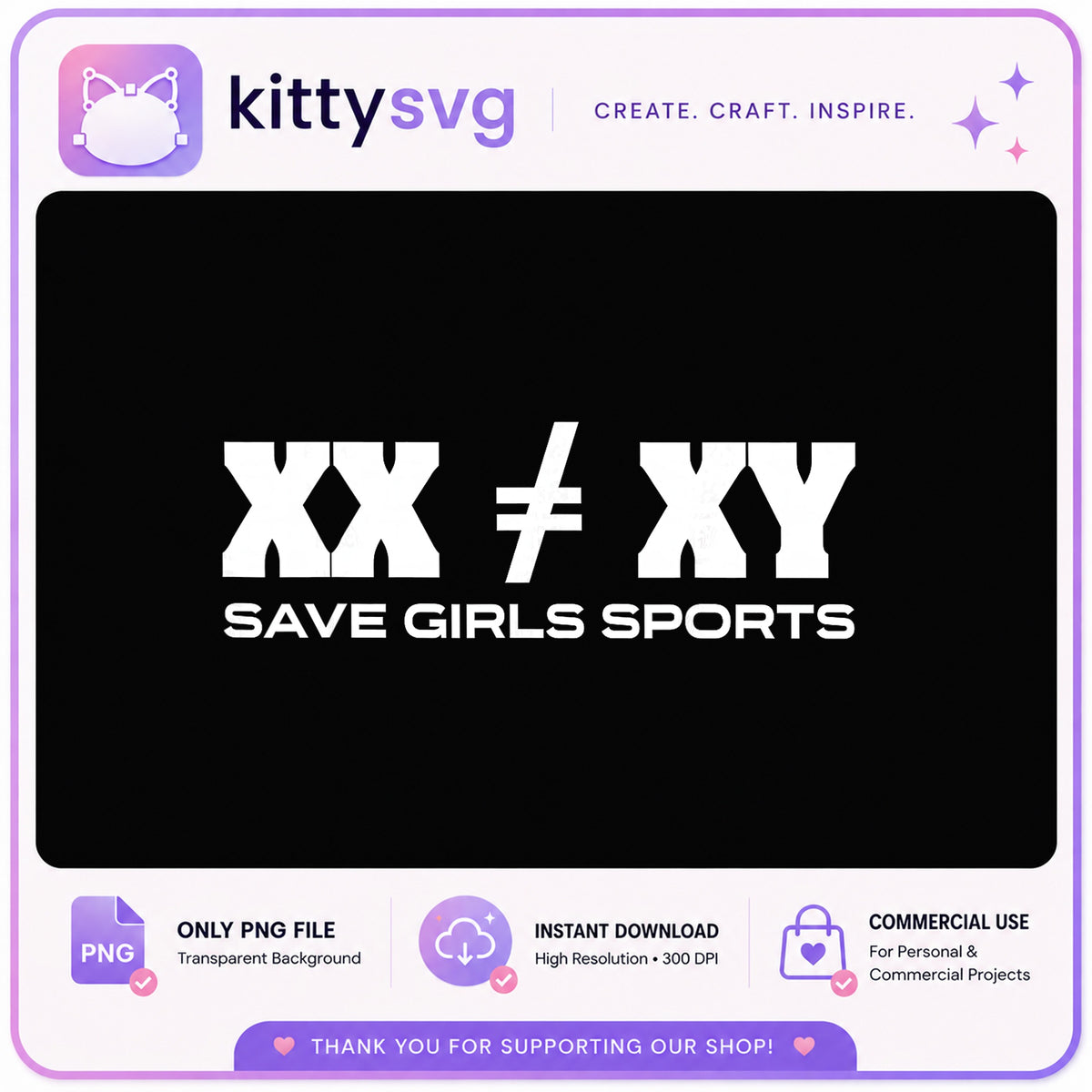 Save Girls Sports PNG, XX Not Equal XY PNG, Women Sports PNG