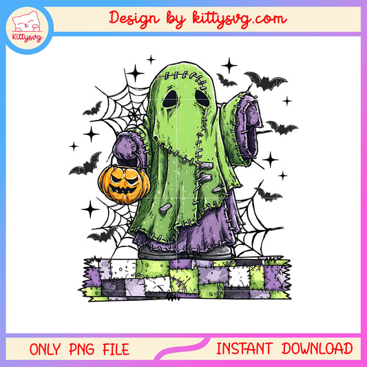 Scary halloween sheet ghost and pumpkin png, hulk character png