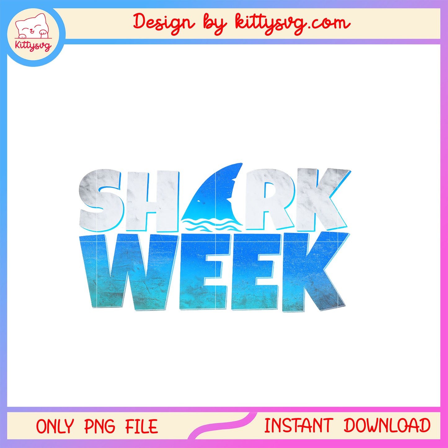 Shark week vintage logo design png, shark lover 2025 png, ocean conservation png