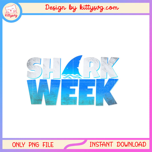 Shark week vintage logo design png, shark lover 2025 png, ocean conservation png