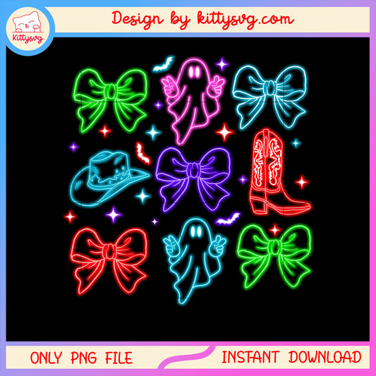 Sheet ghost and cowboy vibes png, cute ghost halloween png