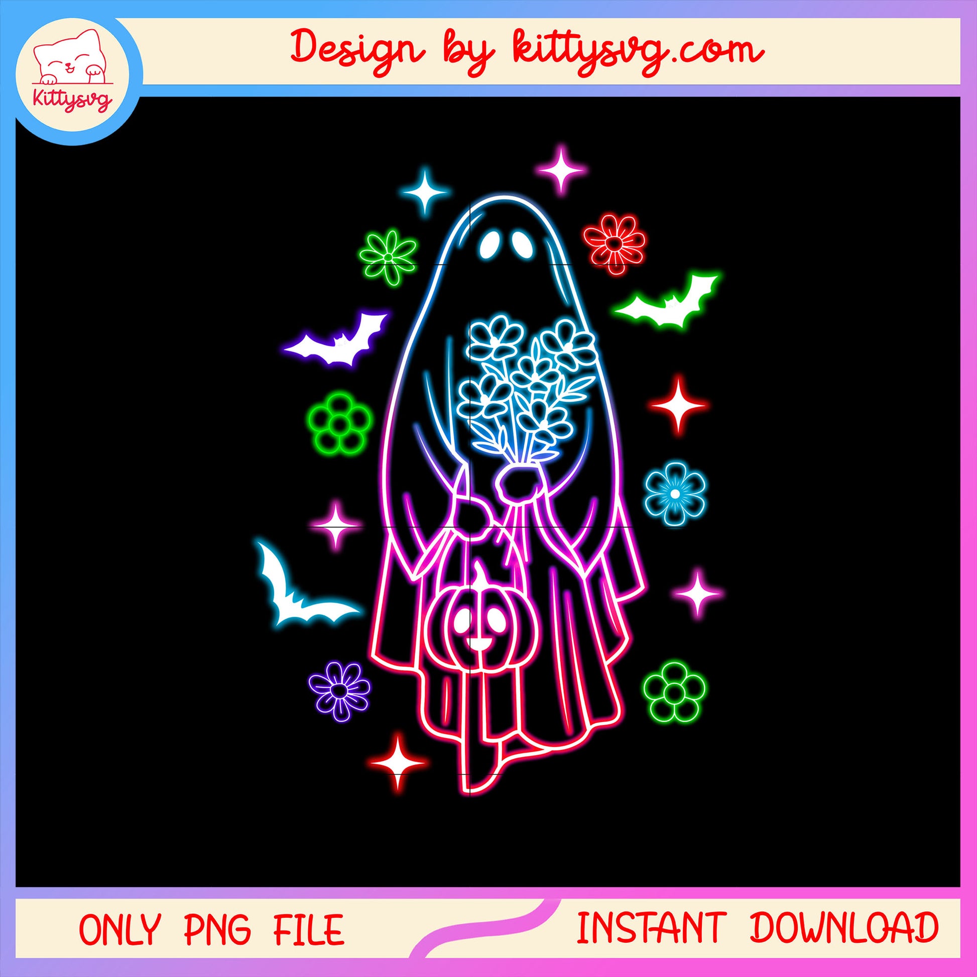 Sheet ghost halloween flower png, ghost halloween decor png