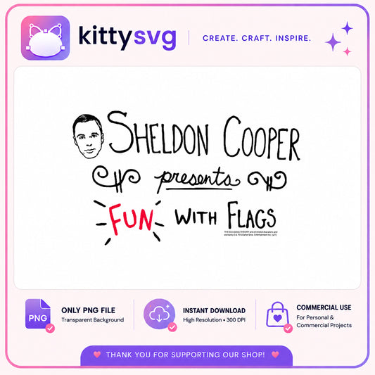 Sheldon Cooper Fun With Flags PNG, Big Bang Theory PNG, TV Show PNG