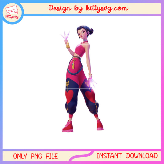 She the youngest cheerful zoey valentine png,  kpop demon hunters png
