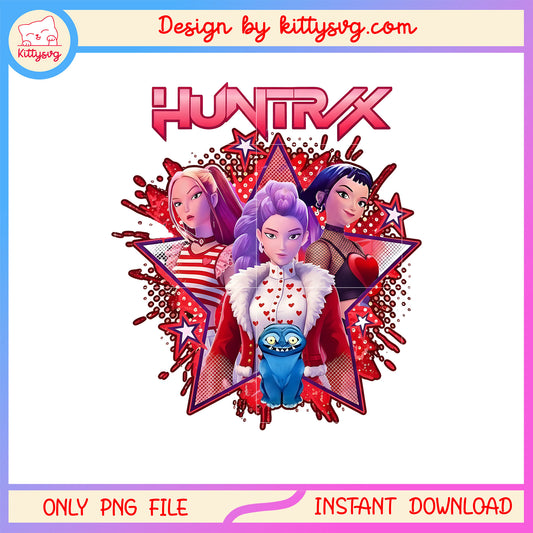 Shine bright kpop demon hunters valentine png,  kpop demon hunters png