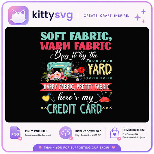 Soft Fabric Warm Fabric Buy It By The Yard PNG, Sewing PNG, Quilting PNG