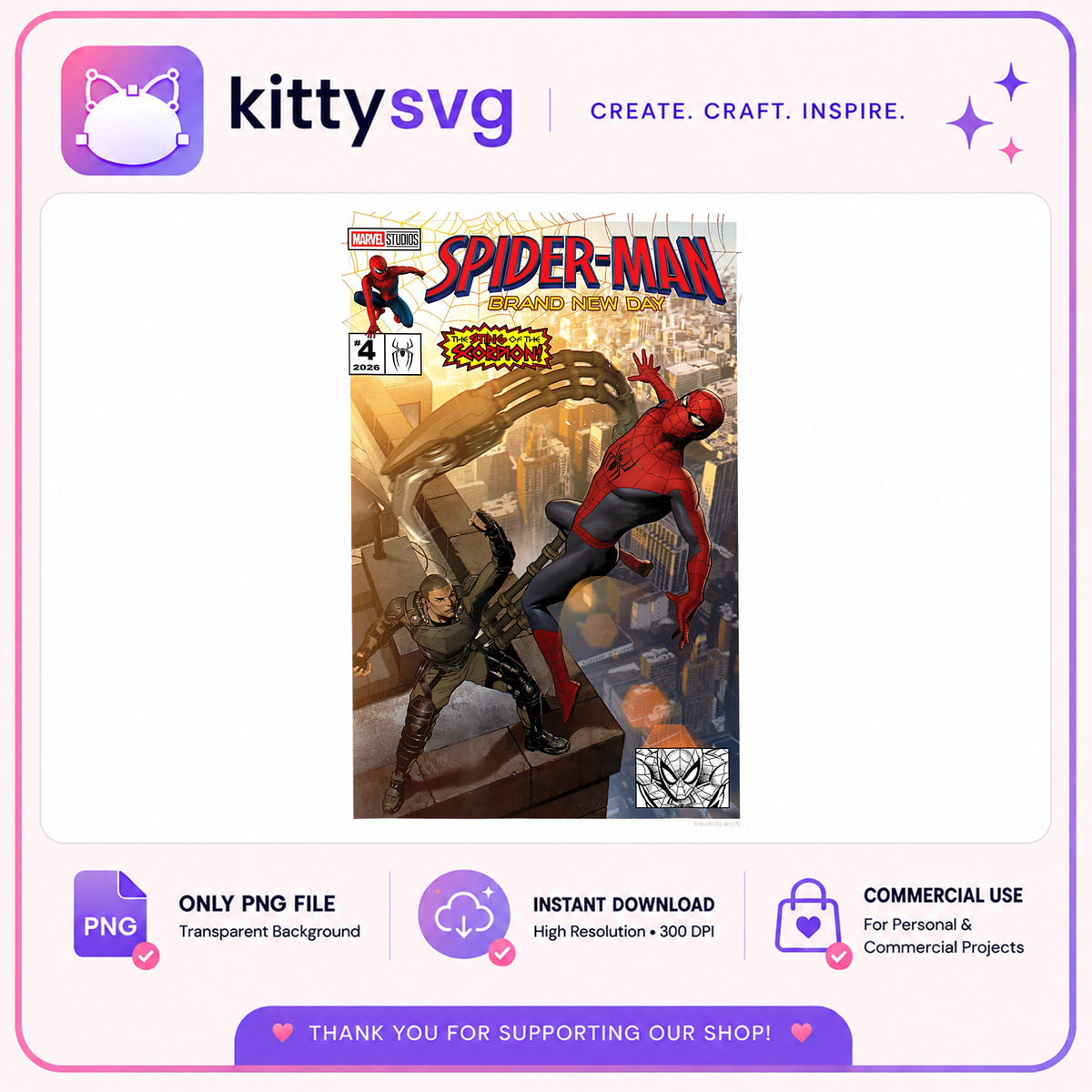 Spider-Man Comic Book Cover PNG, Marvel Superhero PNG, Spiderman PNG