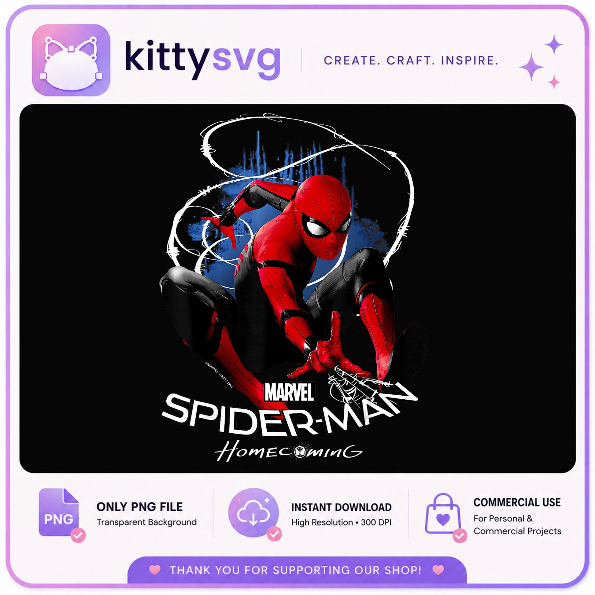 Spider-Man Homecoming PNG, Marvel Superhero PNG, Spiderman PNG