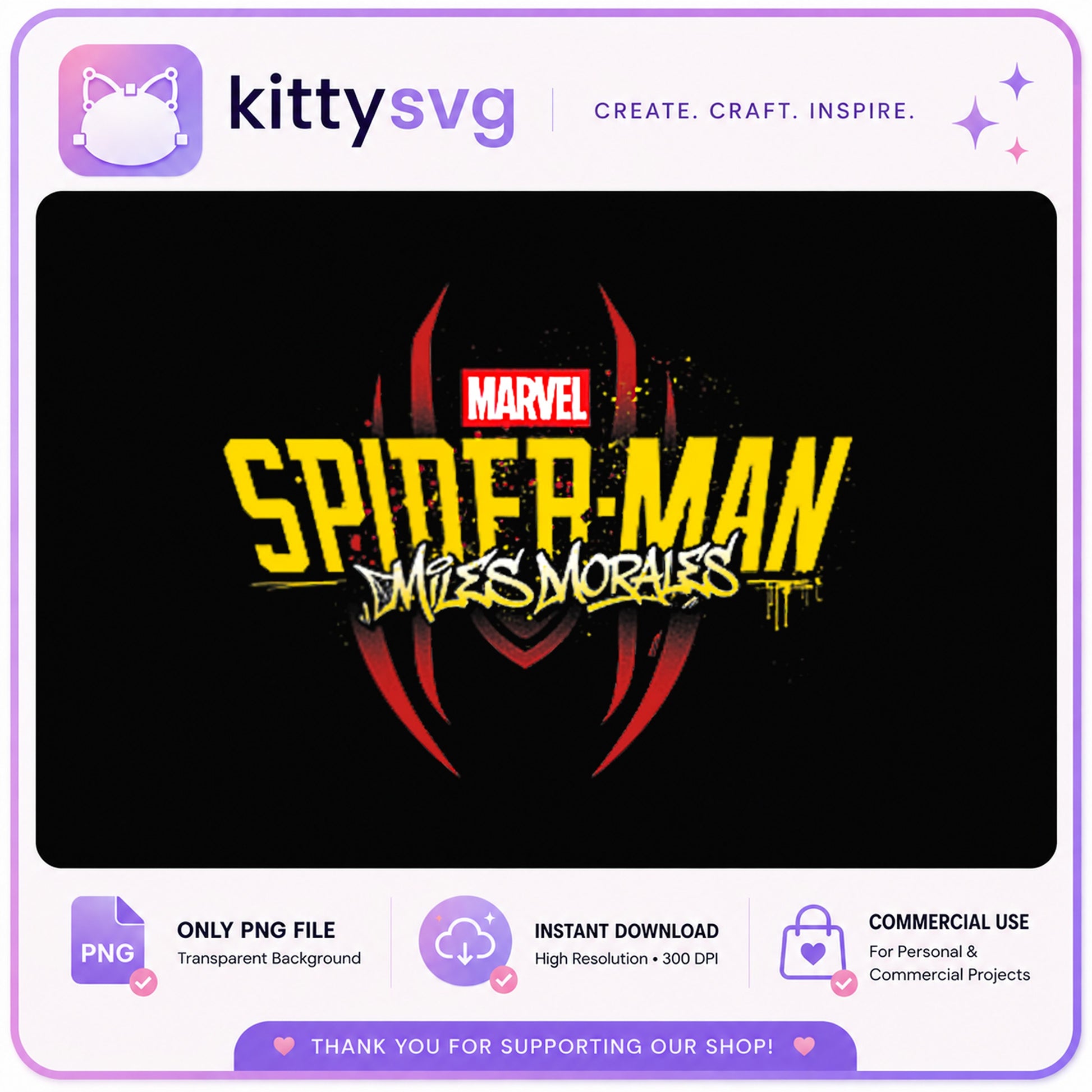 Spider-Man Miles Morales PNG, Marvel Spiderman PNG, Superhero PNG