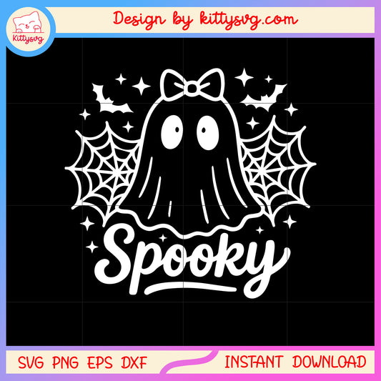 Spooky boo halloween day design svg, halloween boo svg