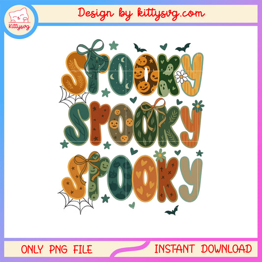 Spooky halloween text design png, halloween day png