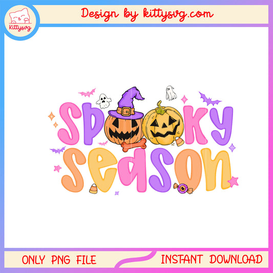 Spooky season pumpkin font design png, halloween decorations png