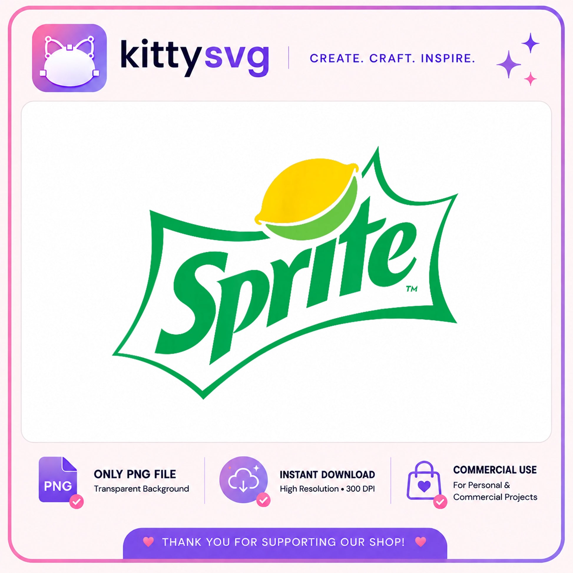 Sprite Logo PNG, Soda Brand Clipart, Transparent Background PNG